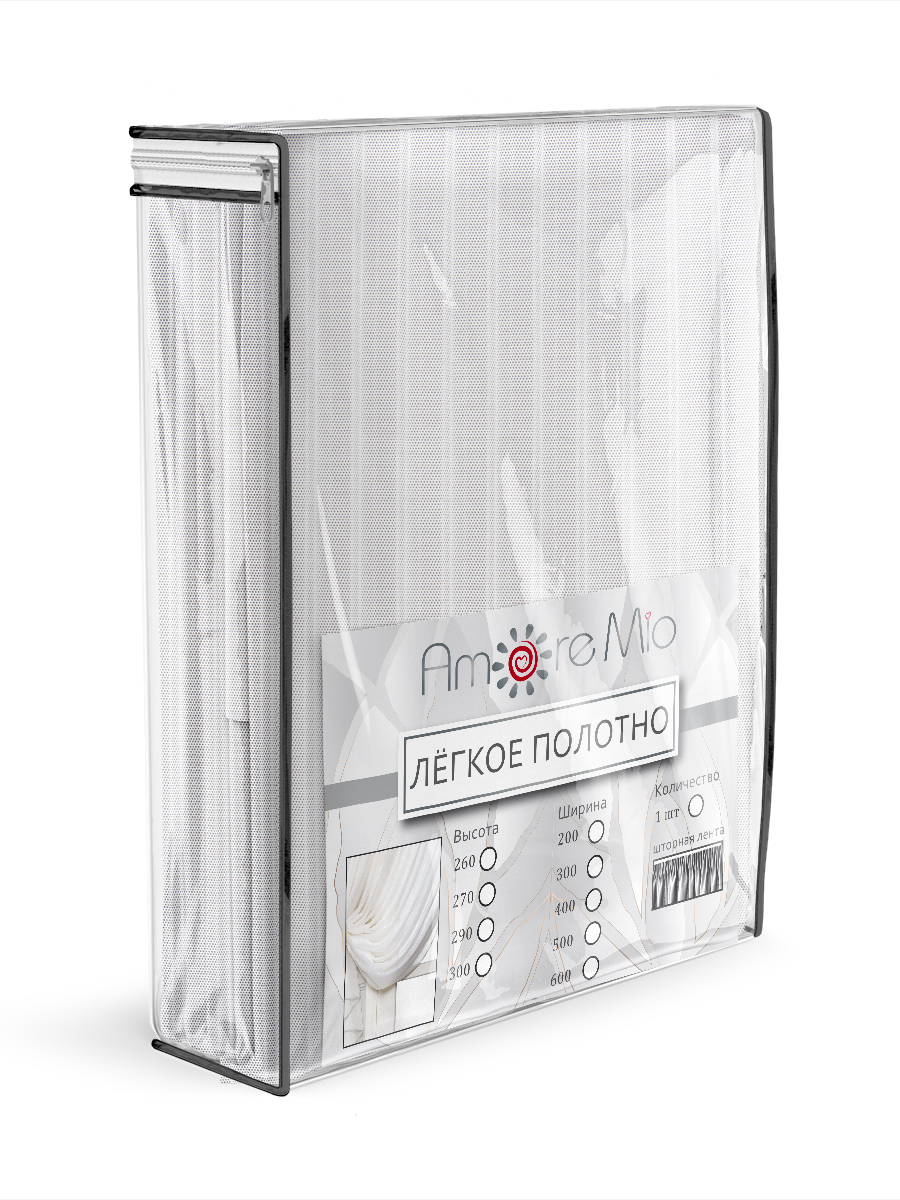 картинка Штора Amore Mio RR 6PL Grek pilise-w ut 3,0*2,5*1 белый nc 