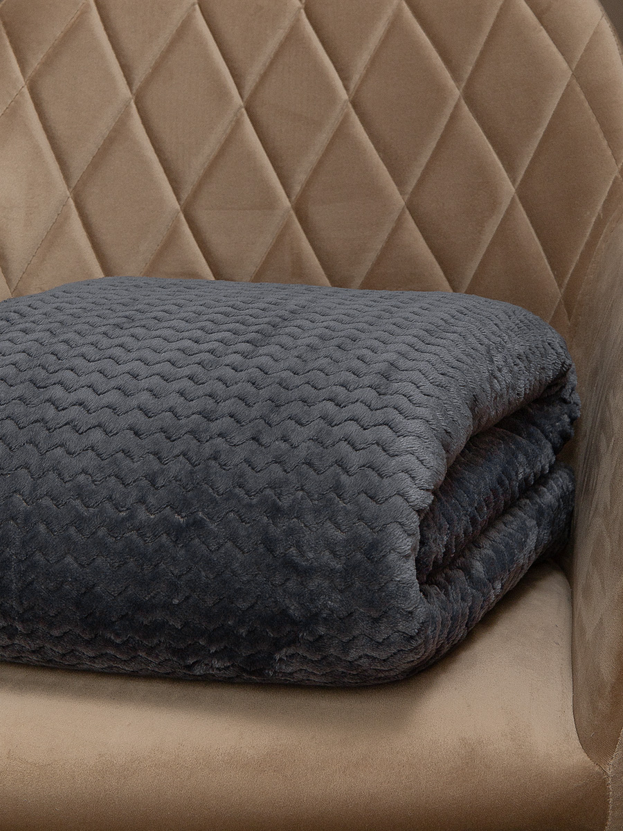 картинка Плед Texrepublic TF FNJ DKGY3 042/2022 s-змейка NC 