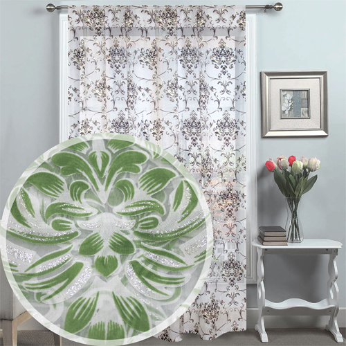 картинка Штора Amore Mio RR 547L-05 ut 3,0*2,7*1 зеленый 