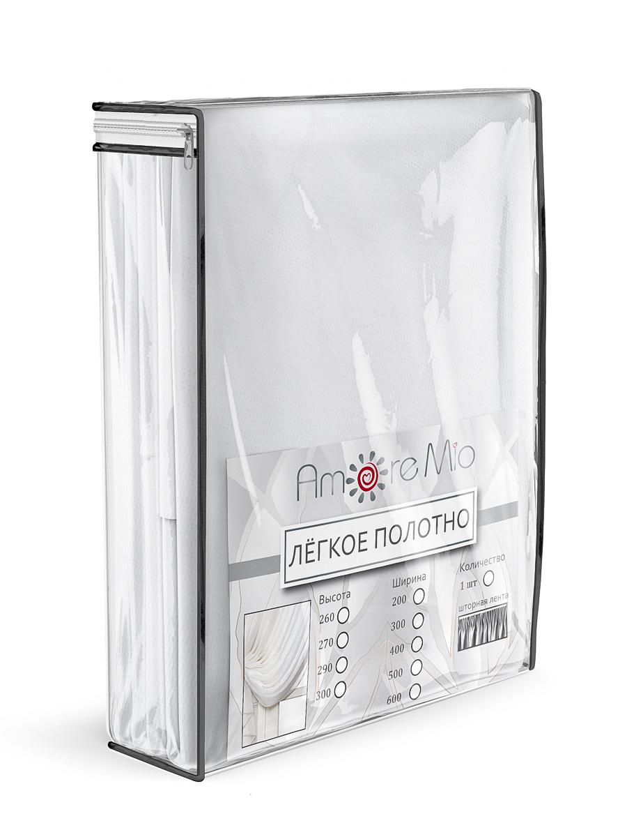 картинка Штора Amore Mio RR 6PL Selanik-w ut 3,0*2,7*1 белый 