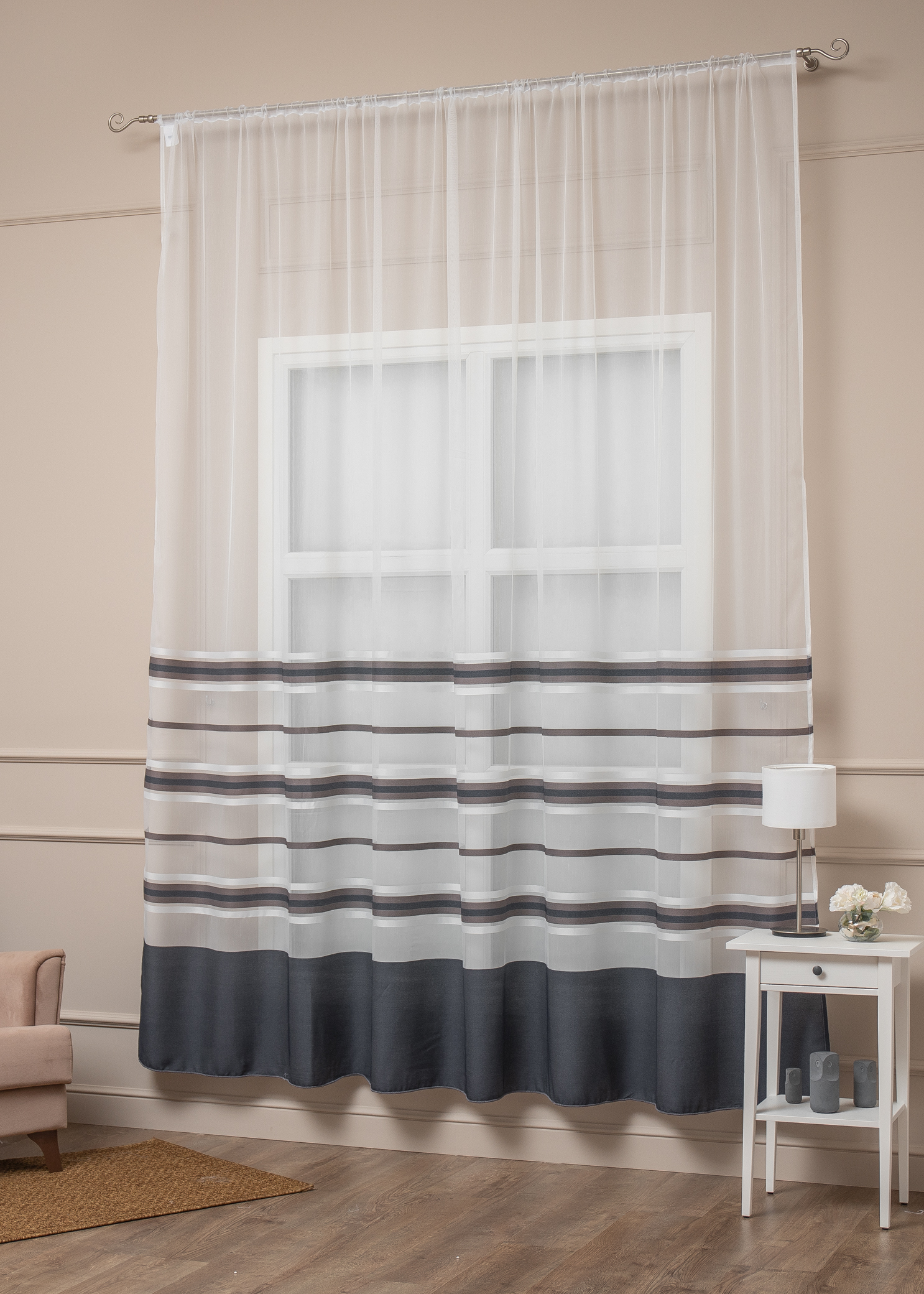 картинка Штора Amore Mio RR 2143-107 ut 3,0*2,8*1 джинсовый 