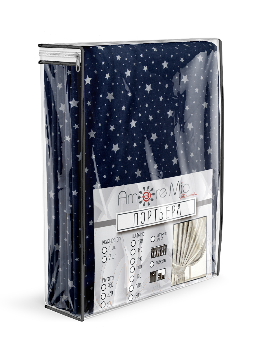 картинка Штора Amore Mio RR ARP00288-206 2,0*2,7*1 синий 