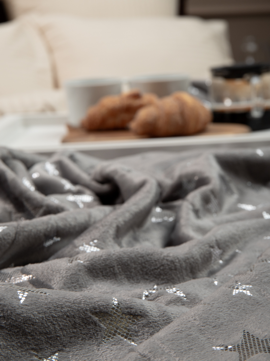 картинка Плед Texrepublic TF FNL GY11-SL 040/2022 звезды NC 